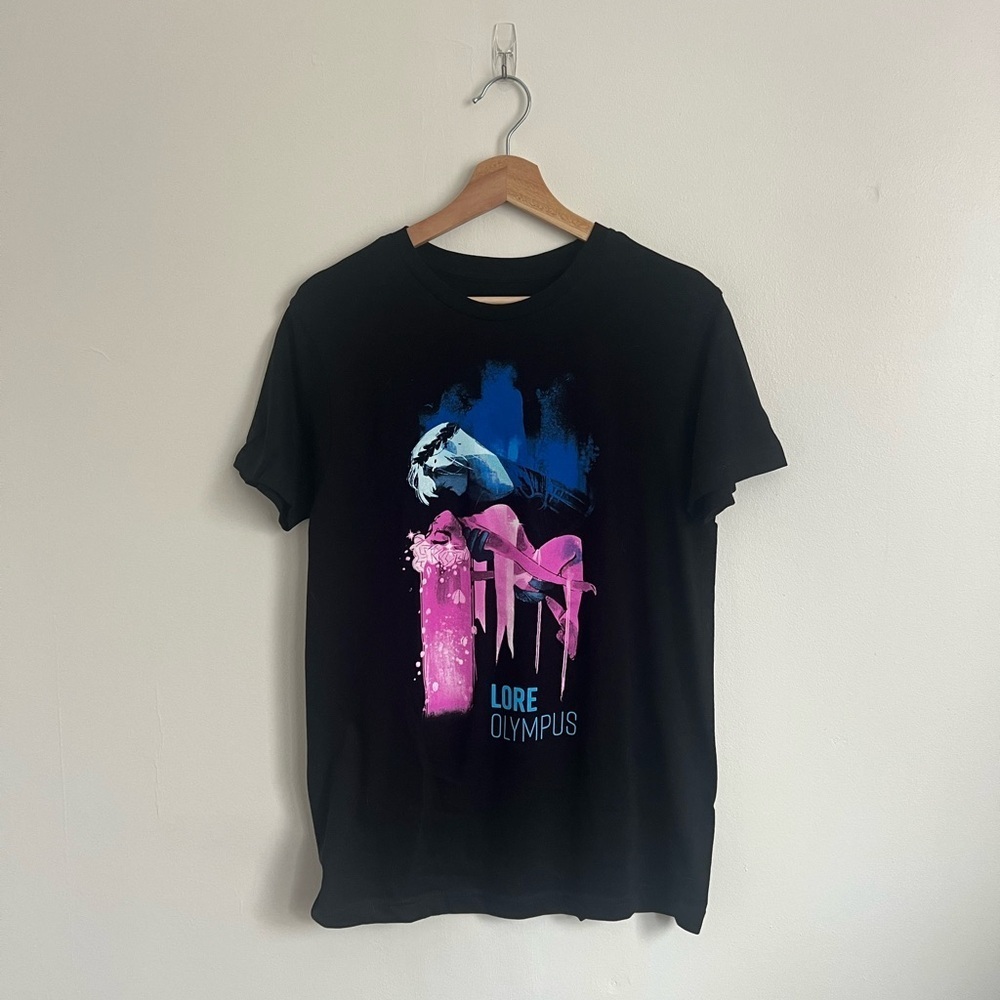 Hot Topic Lore Olympus Pink & Black Graphic T-Shirt Set of 2